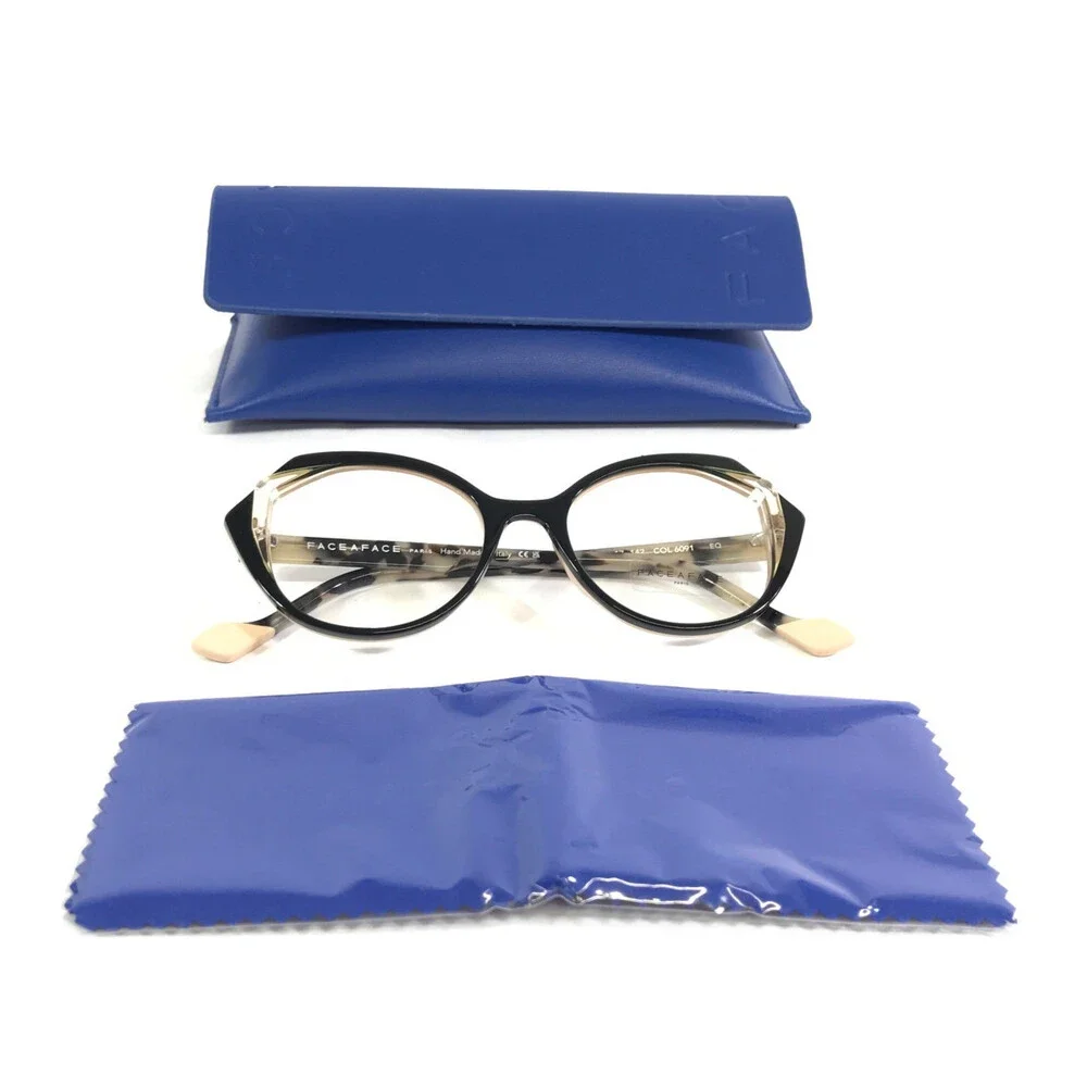 Face A Face Eyeglasses Frames KALEDO 1 COL 6091 EQ Black Tortoise 49-17-142